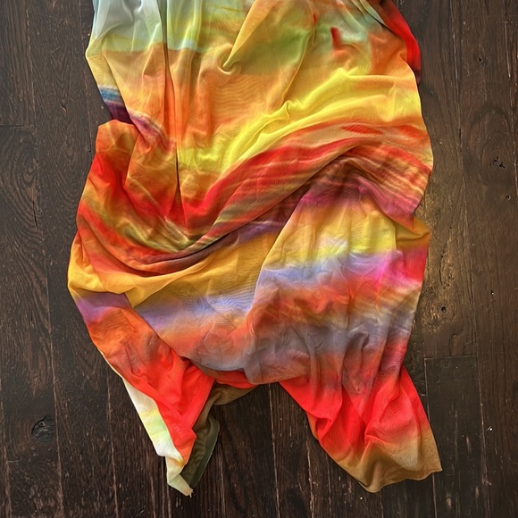 Zara printed tulle dress size L - Picture 3 of 6